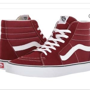 Vans sk8 hi in Maroon PHOTOS ADDED!